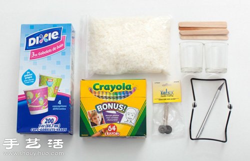 蠟筆+蠟 漂亮七彩蠟燭手工DIY教程 - www.iyw0659.cn