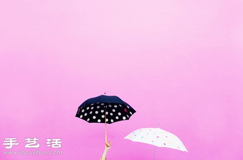 創意手工:用膠帶DIY清新的斑點雨傘/陽傘 - www.iyw0659.cn