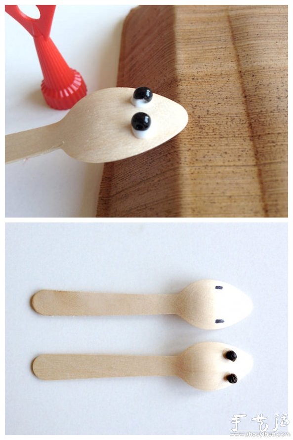 一次性勺子廢物利用DIY昆蟲玩具 - www.iyw0659.cn