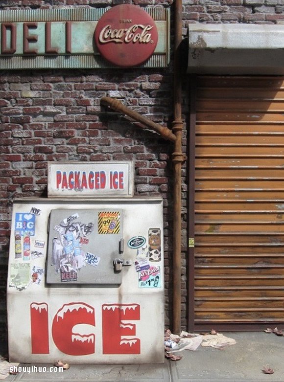 純手工微型模型 重現紐約傳統風格小店街景 - www.iyw0659.cn