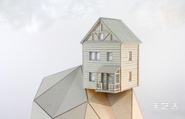厚紙板DIY制作小屋造型燈罩 栩栩如生引人入勝 - www.iyw0659.cn