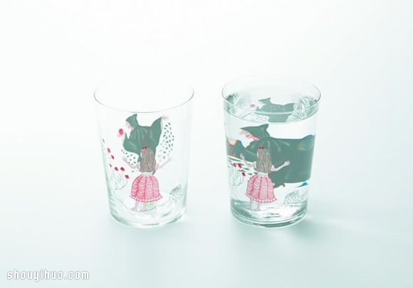 利用水的折射原理 簡(jiǎn)單DIY童話故事玻璃杯 - www.iyw0659.cn