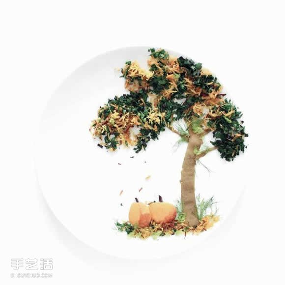 盤子上的藝術 利用蔬果廚余創作的烹飪畫布 - www.iyw0659.cn