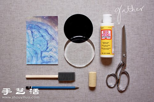 創(chuàng)意手工制作超美星云圖案鎮(zhèn)紙 - www.iyw0659.cn