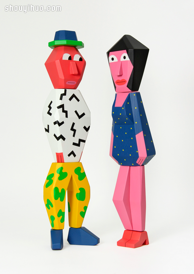 People Blocks 2 木玩偶雕塑作品欣賞 - www.iyw0659.cn
