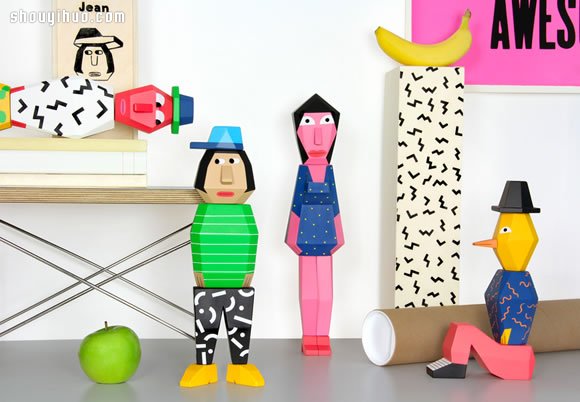 People Blocks 2 木玩偶雕塑作品欣賞 - www.iyw0659.cn