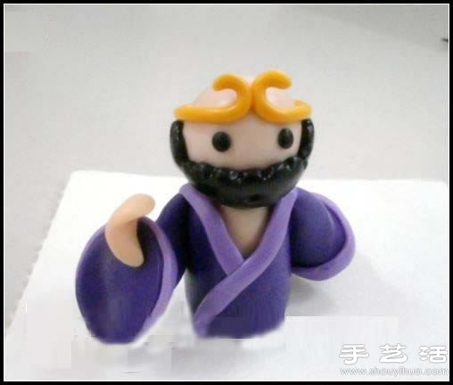 粘土手工制作憨厚沙僧沙師弟圖解教程 - www.iyw0659.cn