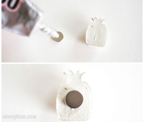 水泥DIY手工制作水果造型冰箱貼磁貼教程 - www.iyw0659.cn