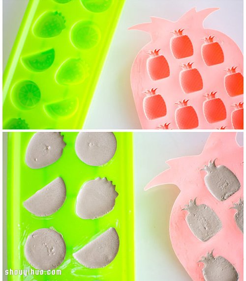 水泥DIY手工制作水果造型冰箱貼磁貼教程 - www.iyw0659.cn