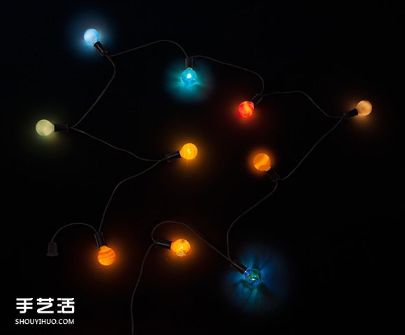 坐擁美麗太陽(yáng)系 散發(fā)行星光澤的燈泡串設(shè)計(jì) - www.iyw0659.cn