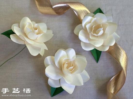 卡紙手工制作梔子花手工花圖解教程 - www.iyw0659.cn