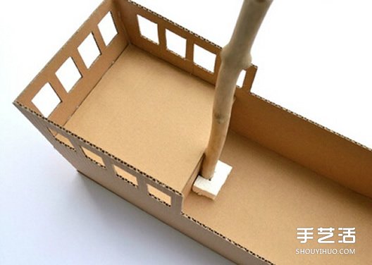瓦楞紙海盜船手工制作 兒童玩具船模型DIY方法 - www.iyw0659.cn
