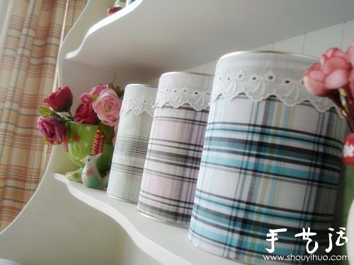 奶粉罐DIY清新田園風儲物罐的方法 - www.iyw0659.cn