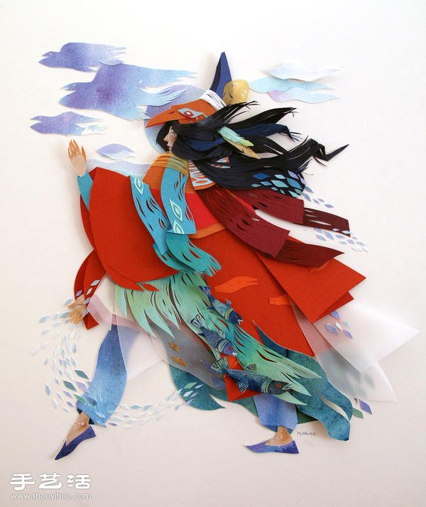 超強日本浮世繪風格紙藝藝術作品 - www.iyw0659.cn