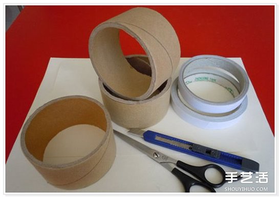 大號透明膠卷紙筒廢物利用 DIY制作西瓜收納盒 - www.iyw0659.cn