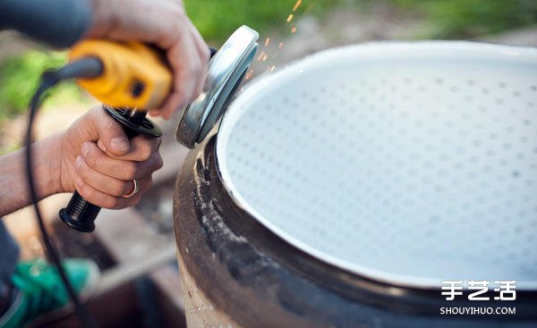洗衣機內槽廢物利用 DIY改裝粗獷工業風火爐 - www.iyw0659.cn