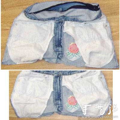 牛仔褲舊物改造 DIY牛仔手提包 - www.iyw0659.cn