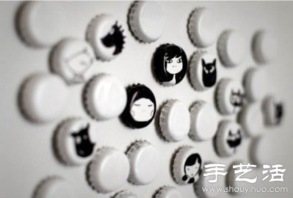 瓶蓋的可愛(ài)環(huán)保創(chuàng)意 手工DIY精致小玩意 - www.iyw0659.cn