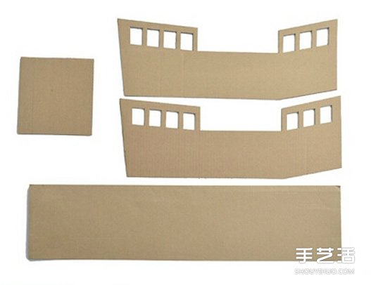 瓦楞紙海盜船手工制作 兒童玩具船模型DIY方法 - www.iyw0659.cn