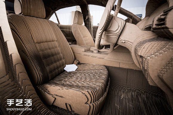 利用回收紙箱制作1:1完全復制的Lexus汽車 - www.iyw0659.cn