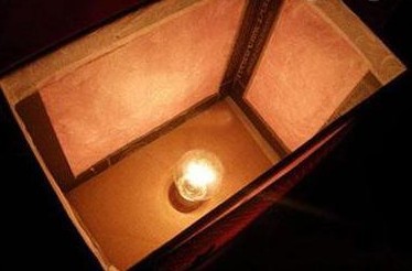 廢舊紙箱廢物利用手工制作漂亮臺(tái)燈圖解教程 - www.iyw0659.cn