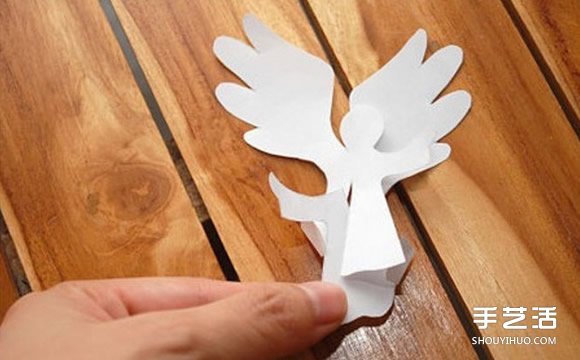 A4紙做賀卡的方法 創意立體天使賀卡手工制作 - www.iyw0659.cn