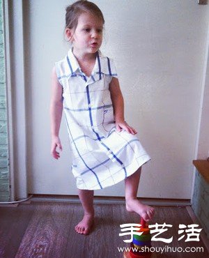 襯衫舊物改造 給女兒手工DIY愛心裙子 - www.iyw0659.cn