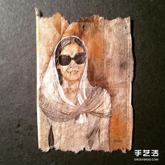 變廢為寶:藝術家用喝過的茶包當畫布寫日記 - www.iyw0659.cn