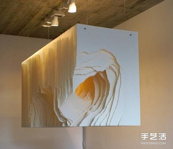 白紙搭配暖色調光線 DIY神秘的3D紙雕藝術品 - www.iyw0659.cn