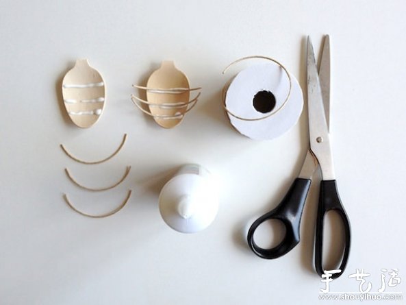 一次性勺子廢物利用DIY昆蟲玩具 - www.iyw0659.cn