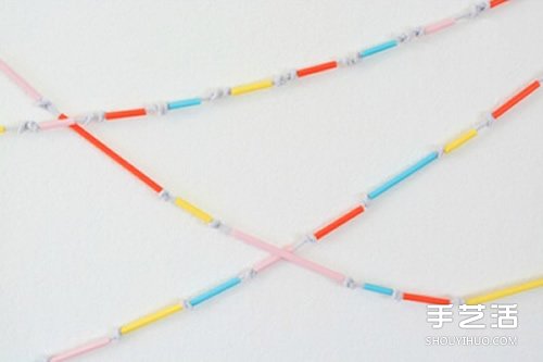 幼兒吸管手工制作 做出節日里漂亮的多彩裝飾 - www.iyw0659.cn