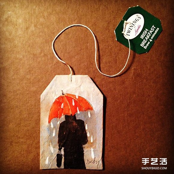 變廢為寶:藝術家用喝過的茶包當畫布寫日記 - www.iyw0659.cn