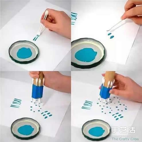 幼兒棉簽手工小制作 簡單又好玩的棉簽小制作 - www.iyw0659.cn