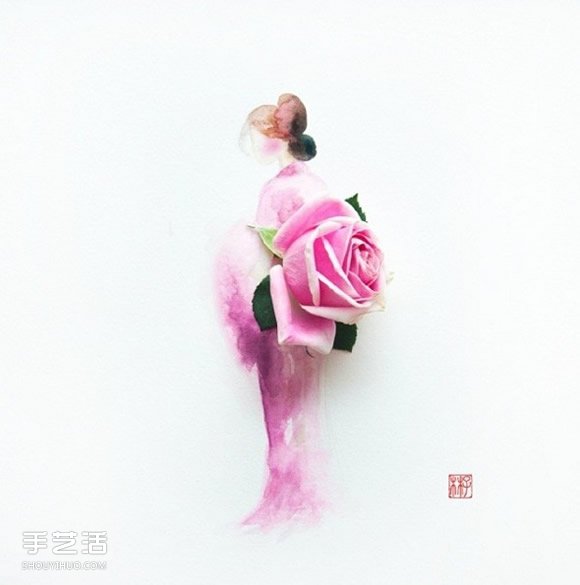 極雅藝術!用水彩讓花朵變身禮物在紙上綻放 - www.iyw0659.cn