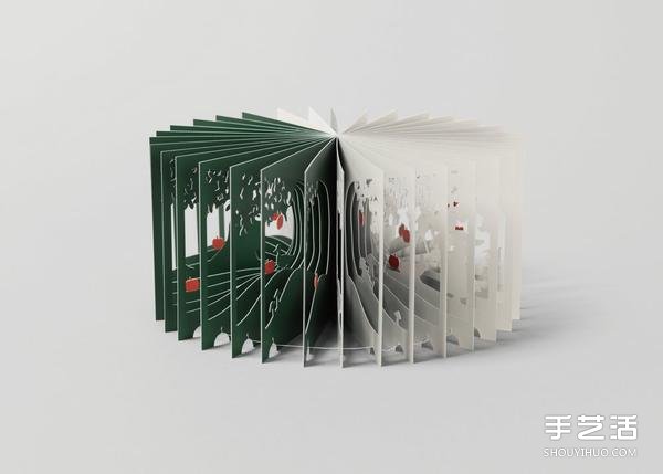 紙雕藝術:壯麗富士山縮小成迷你立體書 - www.iyw0659.cn