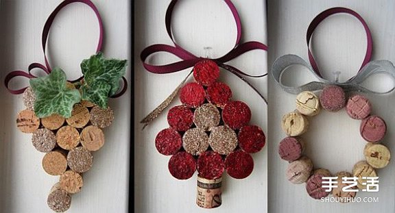 圣誕節軟木塞DIY圖片 圣誕紅酒瓶塞手工小制作 - www.iyw0659.cn