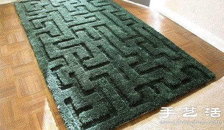 舊物改造創意:舊地毯簡單手工DIY漂亮紋路 - www.iyw0659.cn