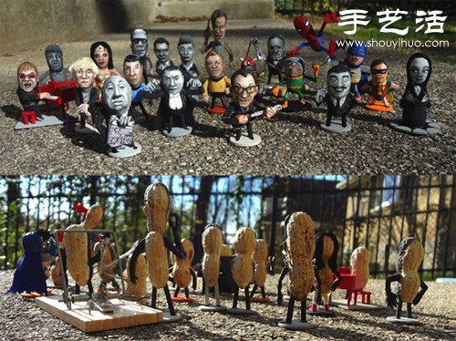 創意DIY:花生殼表面繪制人物肖像 - www.iyw0659.cn