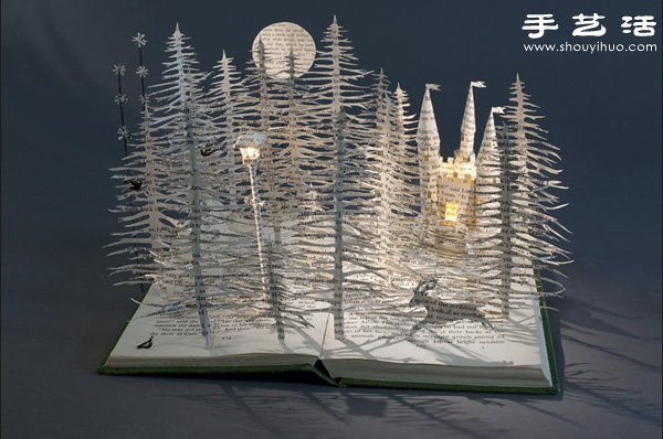 精致細膩的書本紙雕作品欣賞 - www.iyw0659.cn