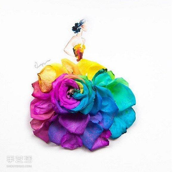 極雅藝術!用水彩讓花朵變身禮物在紙上綻放 - www.iyw0659.cn