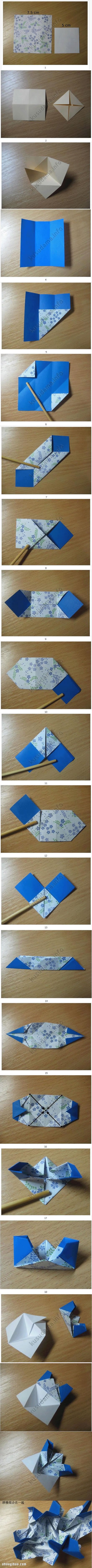 櫻草花球的折法圖解 手工折紙制作櫻草花球 - www.iyw0659.cn