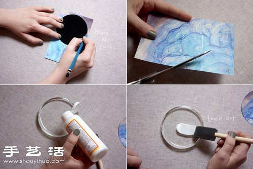 創(chuàng)意手工制作超美星云圖案鎮(zhèn)紙 - www.iyw0659.cn