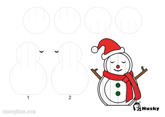 立體紙雕圣誕雪人DIY手工制作圖解教程 - www.iyw0659.cn