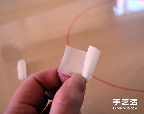 海綿紙手工制作美蜂窩燈罩臺燈的方法教程 - www.iyw0659.cn