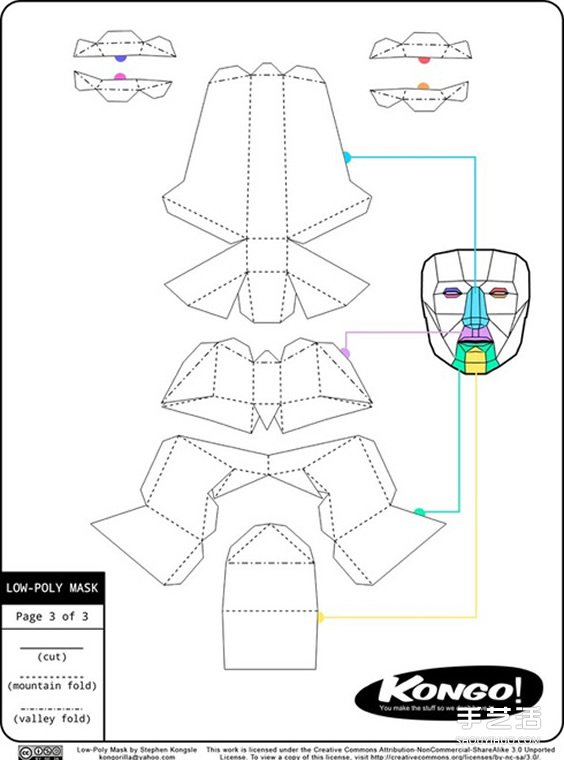 立體紙雕面具的做法 派對用卡紙面具手工制作 - www.iyw0659.cn