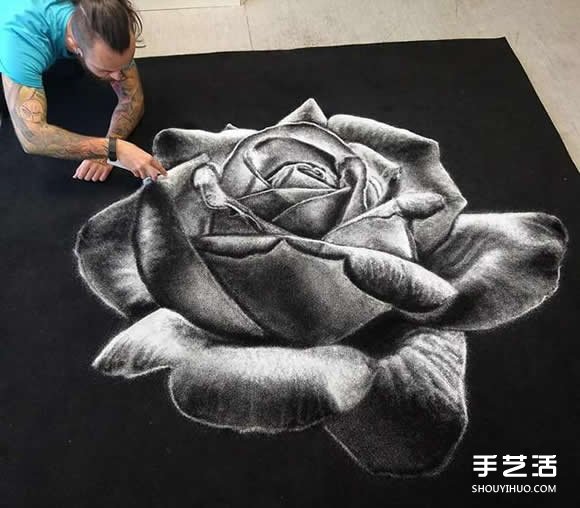 逼真的鹽畫圖片 通過撒鹽畫出的不平凡畫作 - www.iyw0659.cn