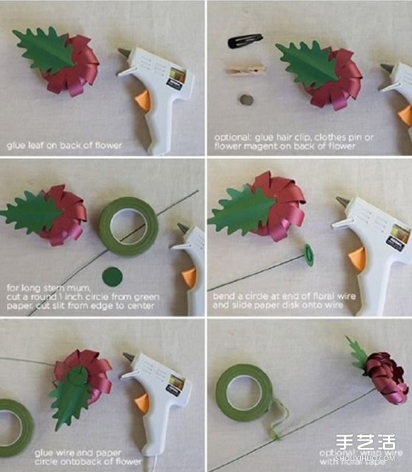 如何折紙立體菊花 手工制作菊花的折法圖解 - www.iyw0659.cn