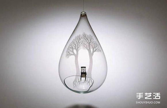 玻璃雕刻作品:用電鉆刻劃出心中的森林圣殿 - www.iyw0659.cn
