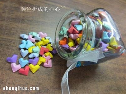 折紙立體愛(ài)心的方法 手工立體心形折法圖解 - www.iyw0659.cn