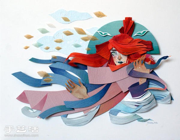 超強日本浮世繪風格紙藝藝術作品 - www.iyw0659.cn